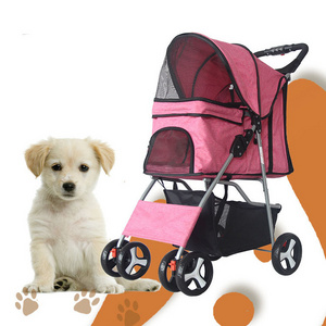 BunnyHi CWTC001 Foldable Trolley Luxury Pet Dog Stroller For Dogs