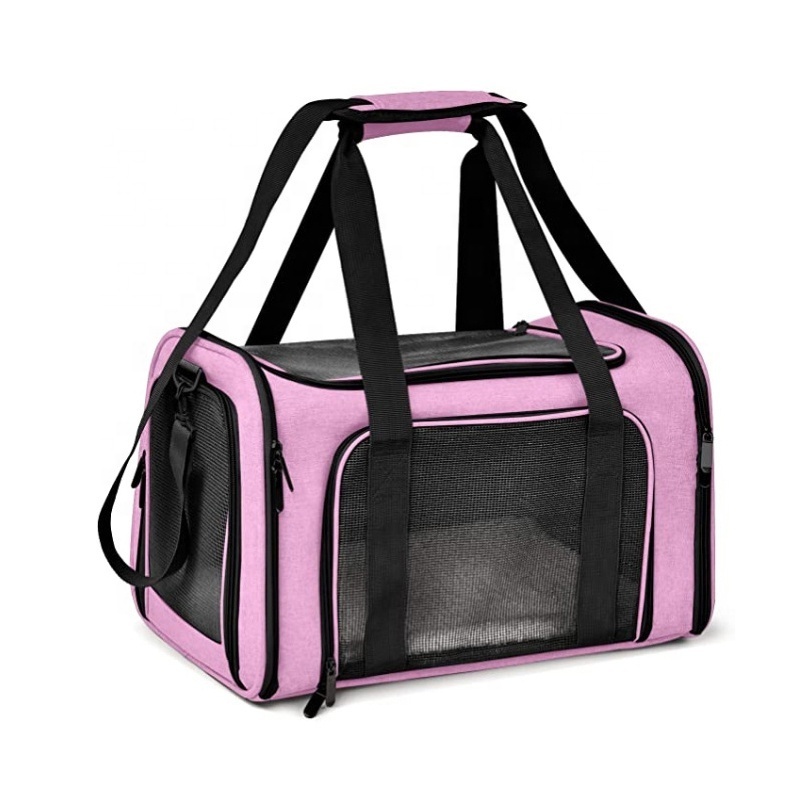 Bunnyhi PET013 Selling Hot Custom Color Logo Folding Portable Warm Puppy Dog Cages Carry Tote Bags Pet Bag Carrier For Cats