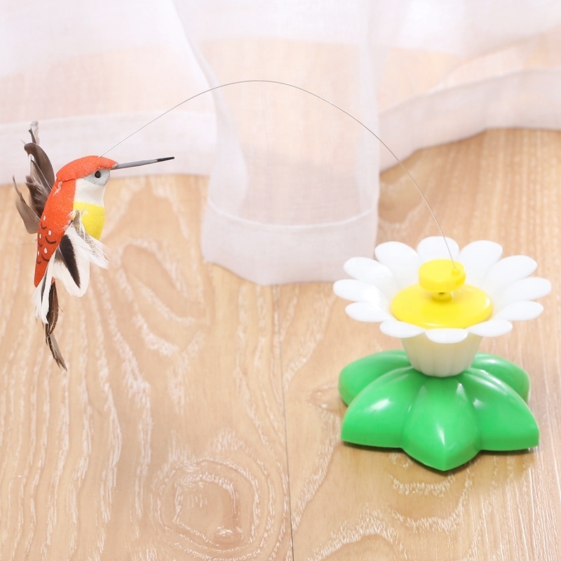 BunnyHi WJ010 Cat Electric Interactive Kitten Toy Cat Teaser Automatic Flying Bird Bee Butterfly Cat Toy