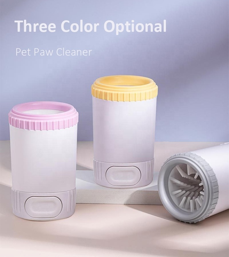 BunnyHi PET041 Portable Dog Feet Cleaner Silicone Dog Paw Washer Cup Soft Silicone Pet Paw Cleaner For Dog Grooming