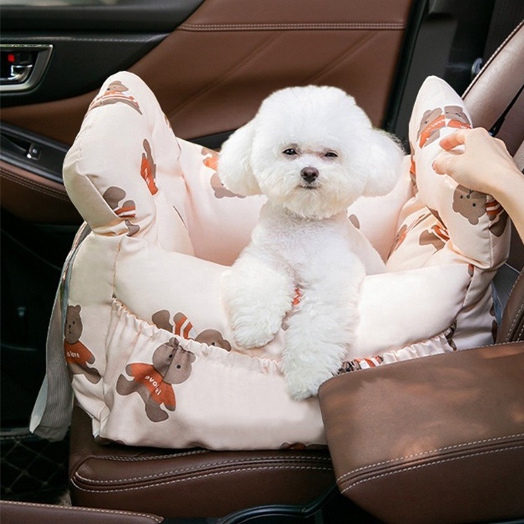 BunnyHi PET083 Hot Sale Pet Carrier Bag Car Dog Kennel Bed Dog Car Seat For Small And Medium-Sized