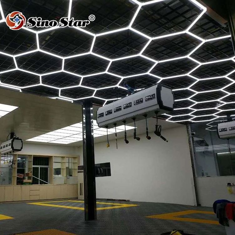 Car detailing shop for the car polishing popular in France modular hexagonal led