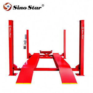 Vehicle wheel alignment 4 post auto lifter equipment four legs car lift