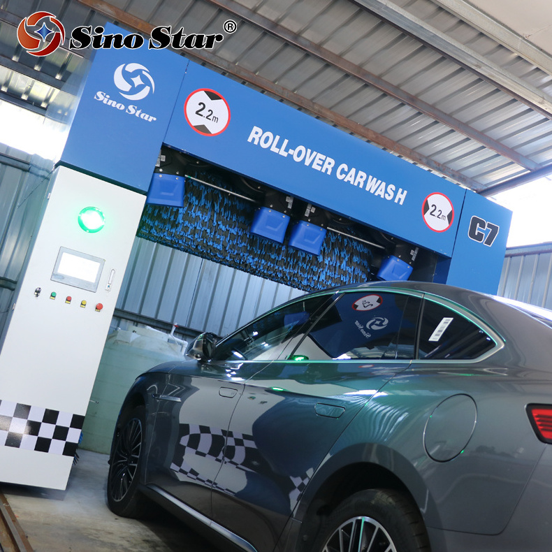 C7 rollover car wash machine for sales automatic blower carwash with smart dryer system mobile car washing equipment