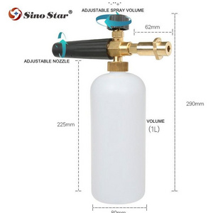 2019 Snow Foam Lance car washer Shampoo 1L Bottle Car Wash Gun 1/4" F Inlet For General Pressure Washers