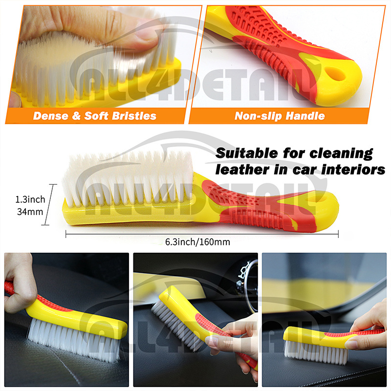 28Pcs Car Detailing Kit Drill Soft Brush Set Auto Interior Exterior Cleaning For Washing Wheel Dashboard Leather Seats