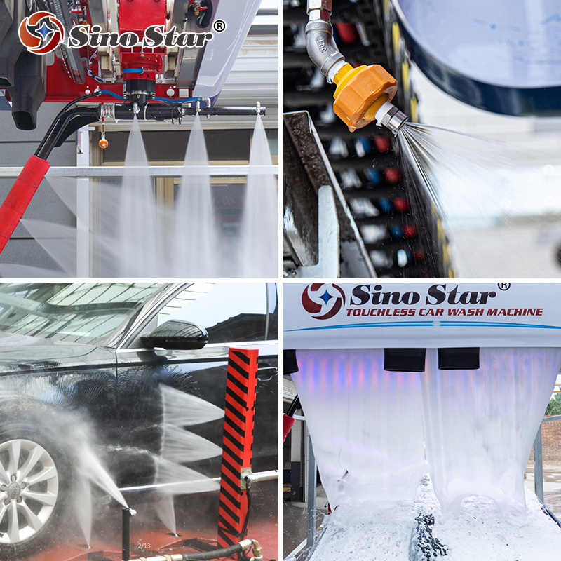 Touch free car wash machine automatic 360 touchless carwashing equipment price mobile carwash machine with dryer for sales T12