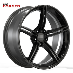 Gloss Black Double 5 Spoke Wheels 5x115 Custom Rims 24 Forged Wheels