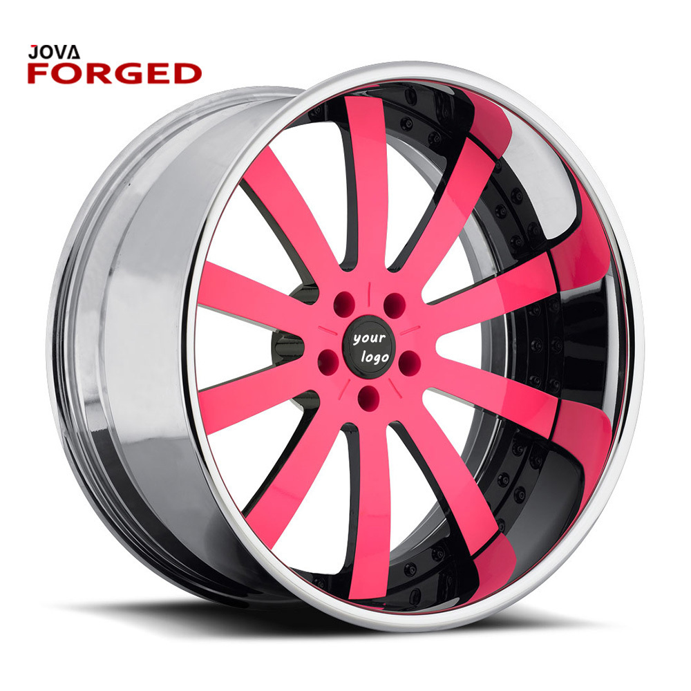 3 Years Warranty Forged Pink Car 22 Inch Rims