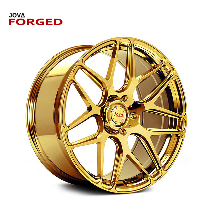 Lifetime Warranty Forged 18 Inch Wheels 5 Spoke Rose Gold Rims