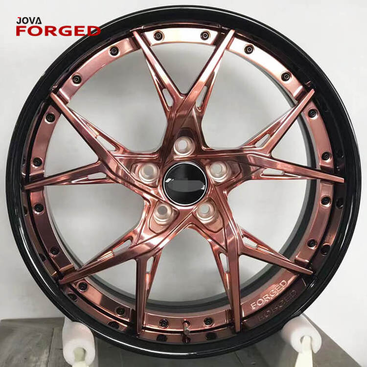 Alloy Rims 100x5 19 Inch Super Deep Concave Rose Gold Forged Wheel