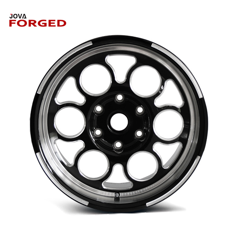 17 Inch Forged Deep Lip Black Alloy Rims 5x112 Wheels Concave Rims