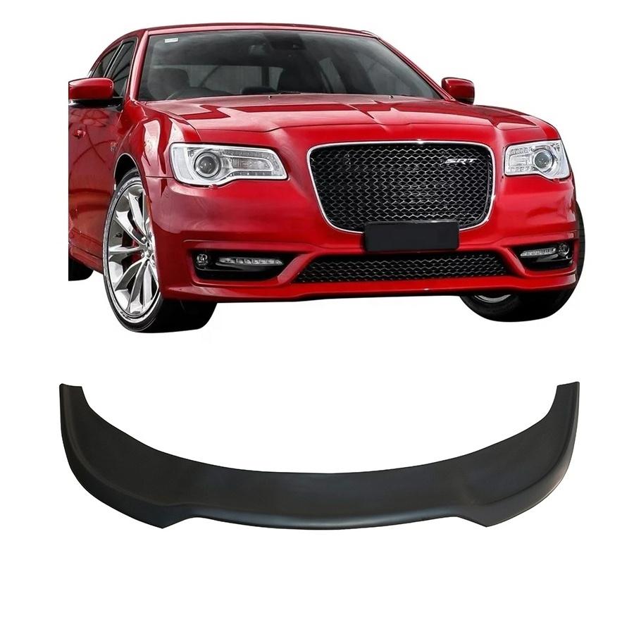 1 Piece Car Front Lip for chrysler 300 300c 300s 2015-2023 Front Bumper Lip Plastic Material Matter  Black Color Factory Sale