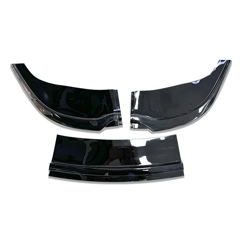 3 PCS Style Glossy Black Front Lip For Chrysler 300C 2015-2022 Body Kit ABS Material Car Accessories Exterior Parts