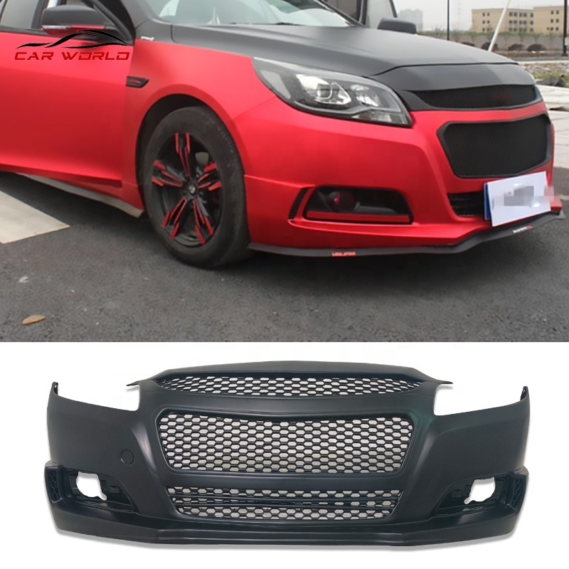 Auto Parts Car Facelift Conversion For Chevrolet Malibu 2012-2015 ABS Material Front Bumper Face Kit with Fog Lamp America Style