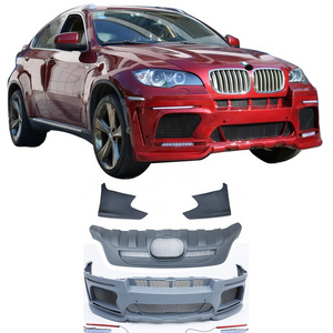 Car Bumper Body Kits For BMW X6 E71 2008-2011 Rear Diffuser Lip Exterior Accessories Parts