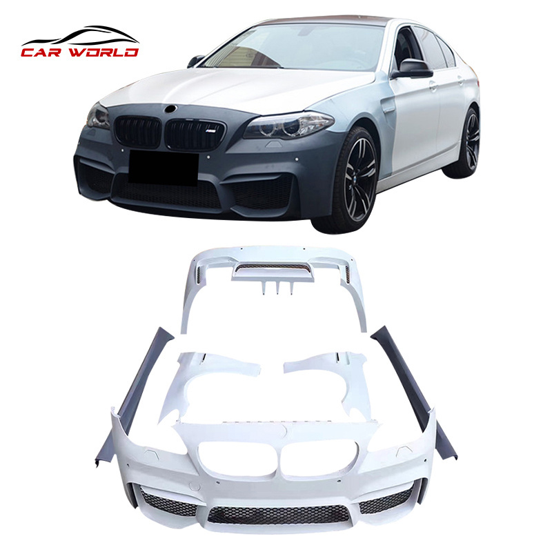 F10/18 Modified M4 Body Kit 520 523 525 535LI Upgrade F90 M4 Bodykit Front Rear Bumper Side Skirt For BMW 5 Series