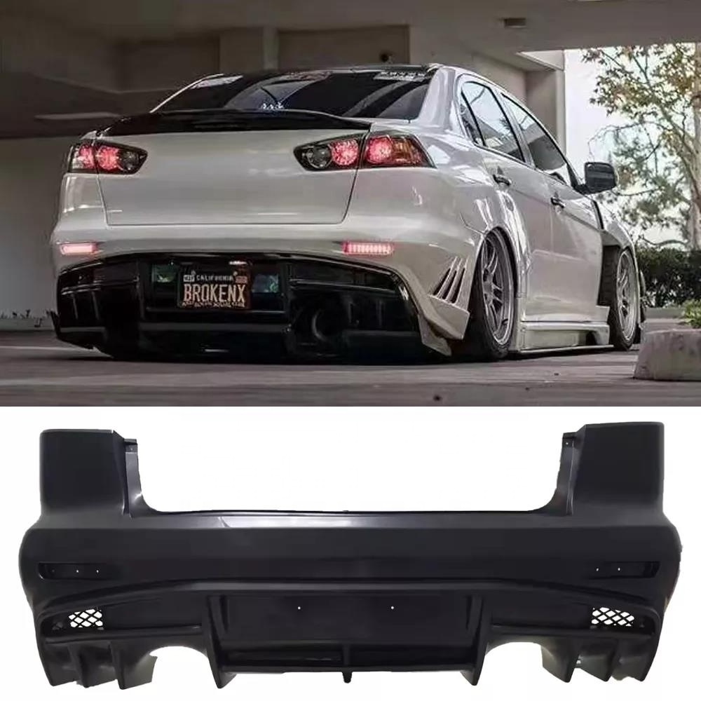 Car Bumper Kit For 2009-2017 Mitsubishi Lancer Change To Vary Rear Bumper For Lancer EX Upgrade Vary Style  PP Plastics Material