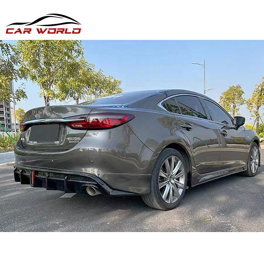 Car Body Kit For 2022 2023 Mazda 6 Front Lip Rear Lip Side Skirts Plastic High material 2022 Atenza Body Kit Face Kit