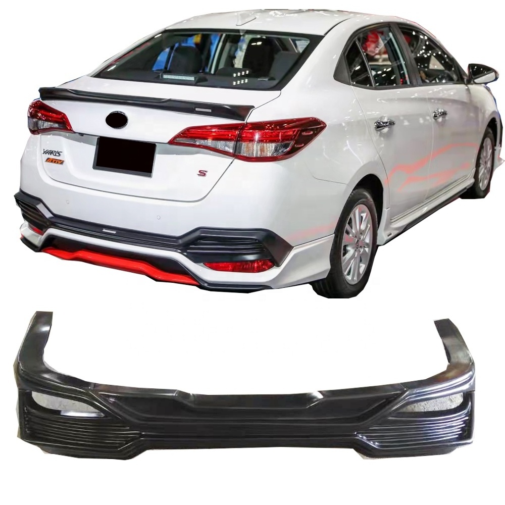 car body kit for 2018 -2020 Toyota Yaris front lip rear diffuser lip side skirts for toyota yaris vios TRD exterior body kits