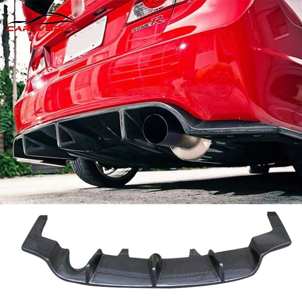 Car diffuser for 2006-2012 honda civic FD2 rear lip for 2006 civic carbon fiber material