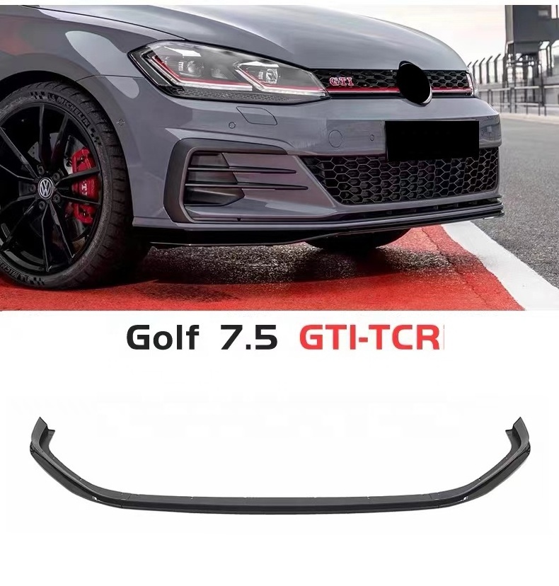 Car Body Kit For 2017 2018 VW Golf 7.5 Gti Front Lip Diffuer Side Skirts Plastic High Material Body Kit For Golf 7.5 Tcr Style