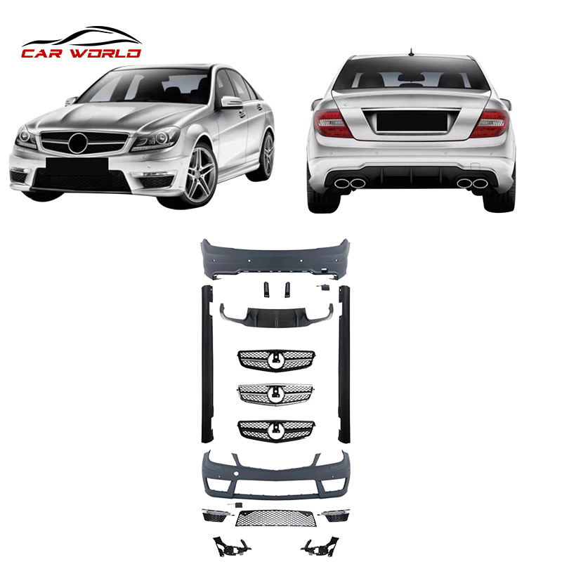 Factory Price Car Parts Accessories 2011-2014 W204 Body Kit For Mercedes Benz C63 Black Series