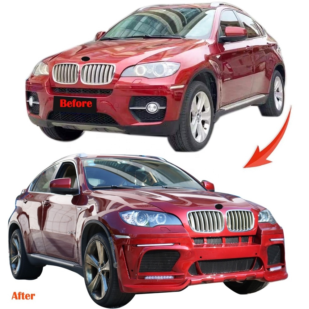 Car Bumper Body Kits For BMW X6 E71 2008-2011 Rear Diffuser Lip Exterior Accessories Parts