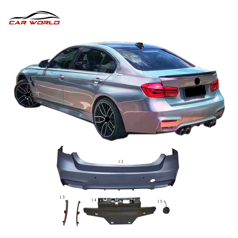 Car Body Kit For BMW 3 Series F30 F35 2012-2017 Bodykit upgrade  M3 Style PP Front Rear Bumper Side Skirts Exterior Accessories