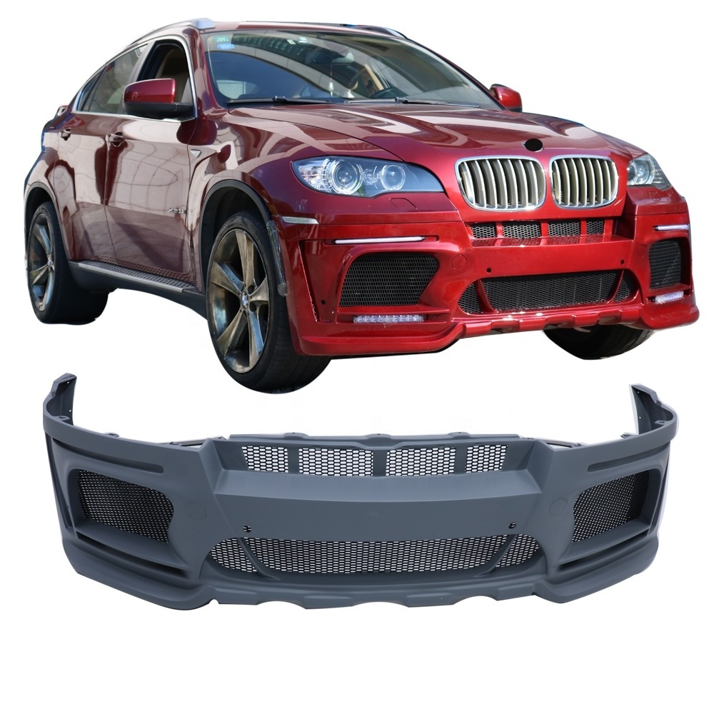 Car Bumper Body Kits For BMW X6 E71 2008-2011 Rear Diffuser Lip Exterior Accessories Parts