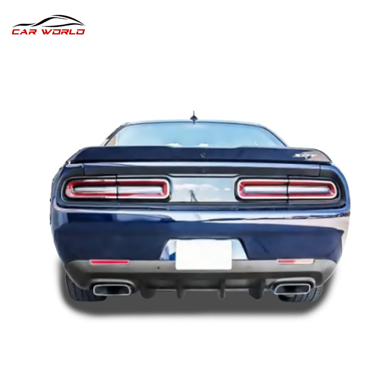 Factory Hot Sales PP Material Rear Lip For Dodge Challenger 2015-2022 Car Rear Bumper Diffuser Auto Parts Body Kit