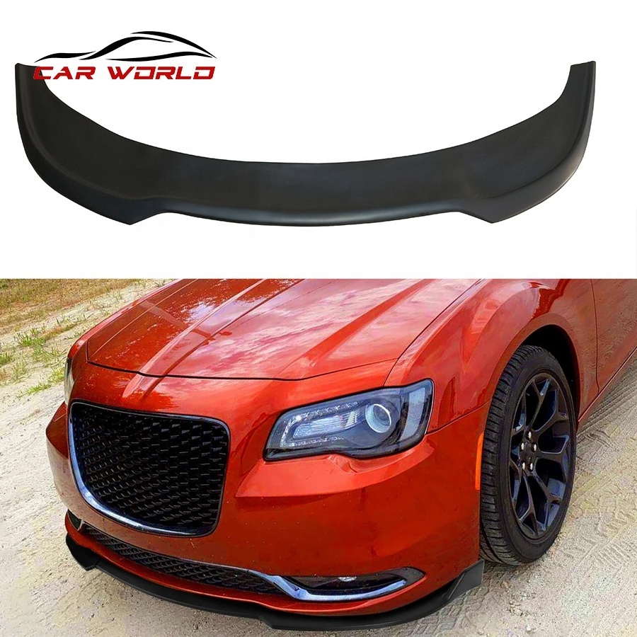 1 Piece Car Front Lip for chrysler 300 300c 300s 2015-2023 Front Bumper Lip Plastic Material Matter  Black Color Factory Sale