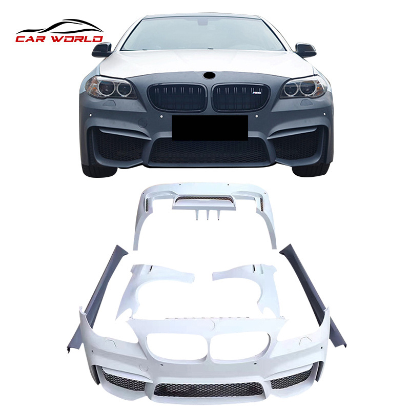 F10/18 Modified M4 Body Kit 520 523 525 535LI Upgrade F90 M4 Bodykit Front Rear Bumper Side Skirt For BMW 5 Series