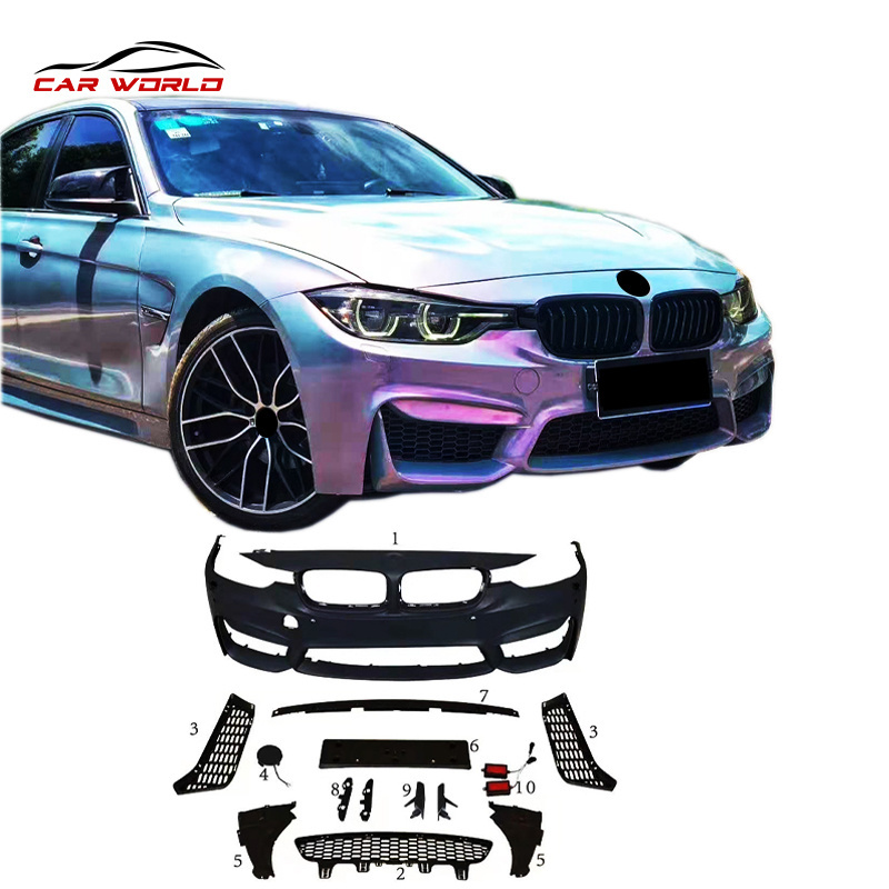 Car Body Kit For BMW 3 Series F30 F35 2012-2017 Bodykit upgrade  M3 Style PP Front Rear Bumper Side Skirts Exterior Accessories