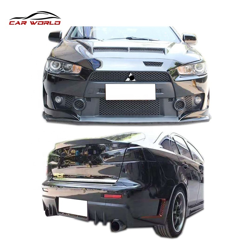 Car Bumper For Lancer  Car Bodykit Front Bumper Rear Bumper Side Skirts For 2009-2015 Mitsubishi Lancer  To FQ Model