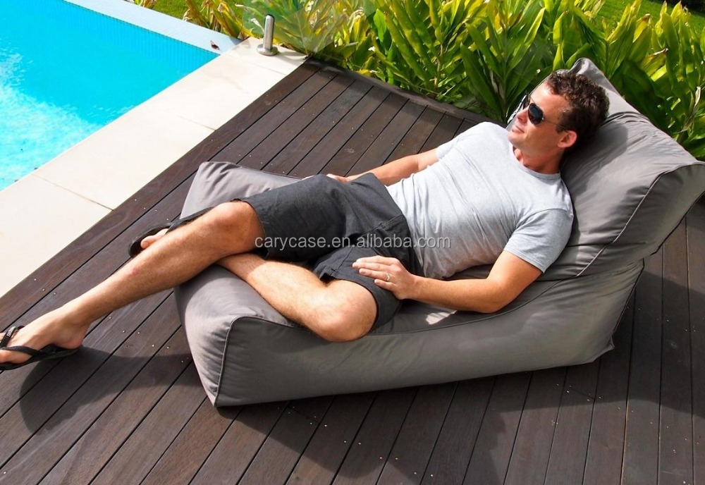 Outdoor waterproof portable beanbag chair big pool bean bag, beach beanbag lounger