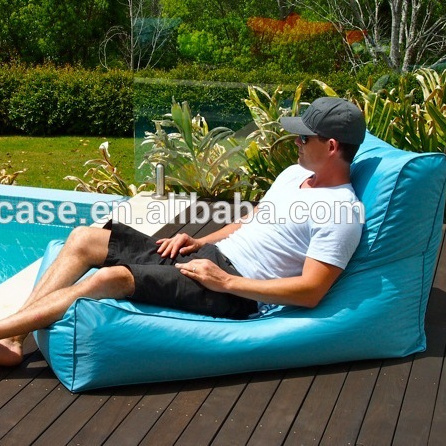 Outdoor waterproof portable beanbag chair big pool bean bag, beach beanbag lounger