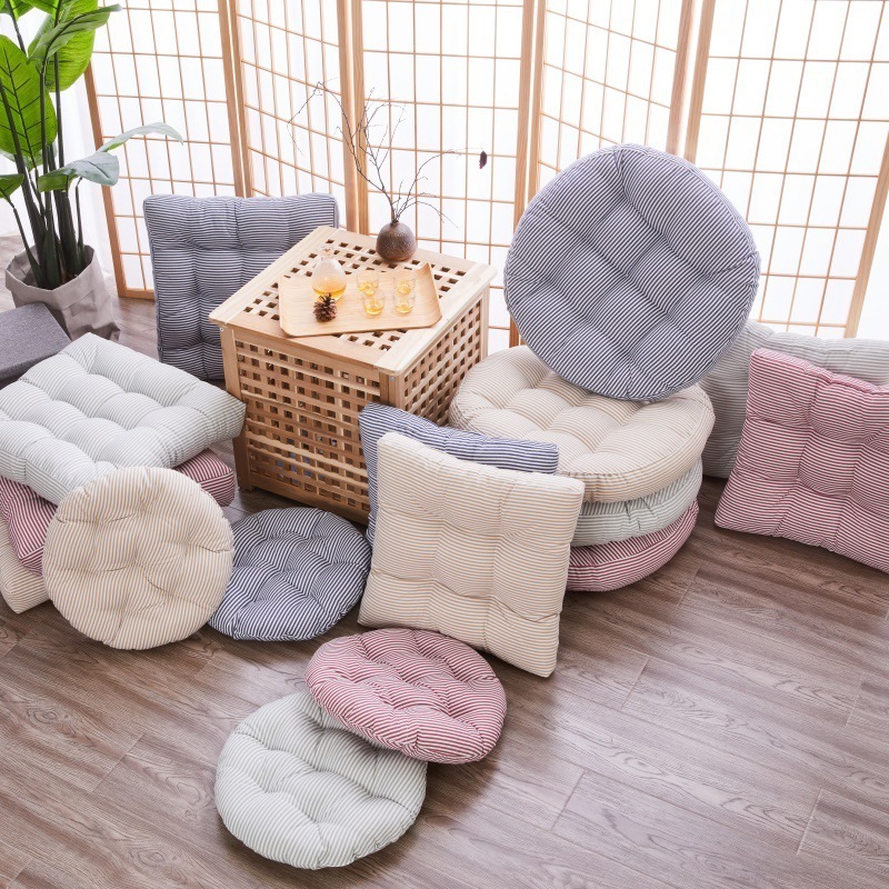 thick cushion tatami mat floor cushion bay window square round lazy cushion meditation futon