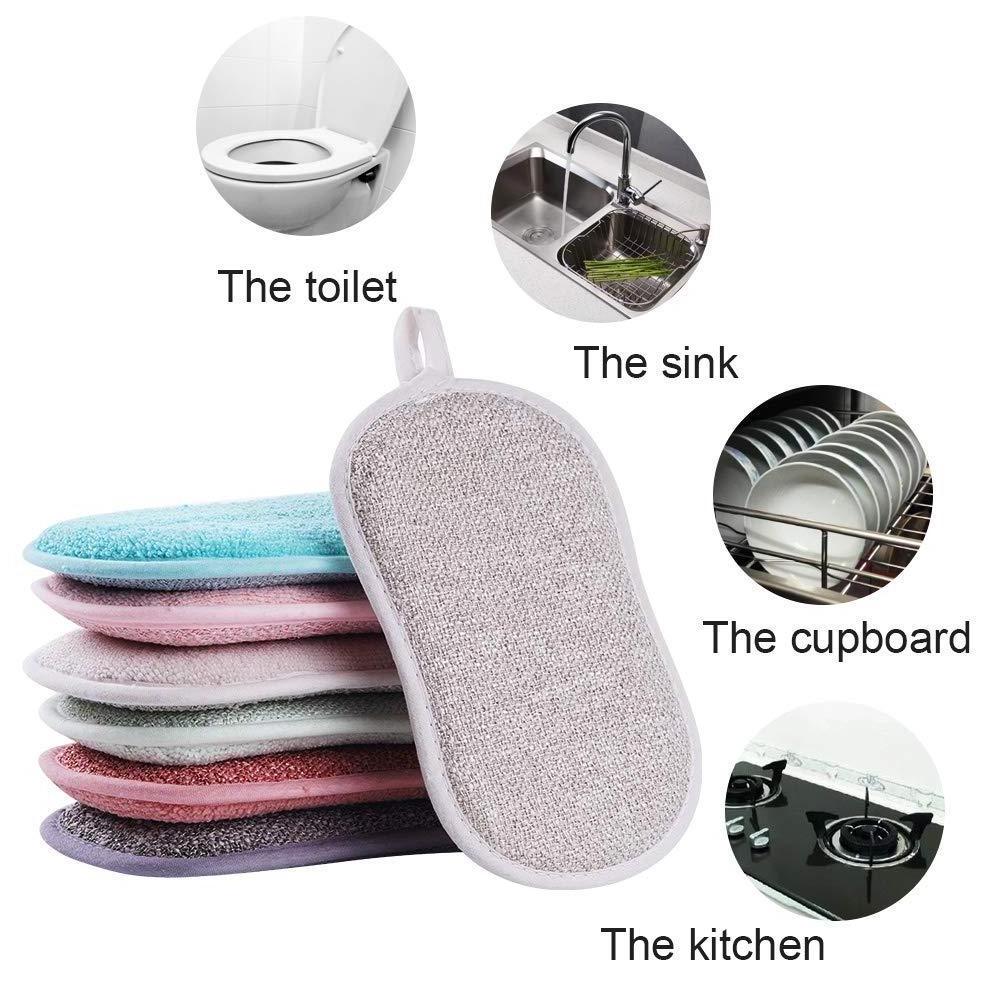 Manufacturer's direct sales daily necessities double-sided sponge absorbent kitchen cloth, dishwashing brush, pot, magic tool