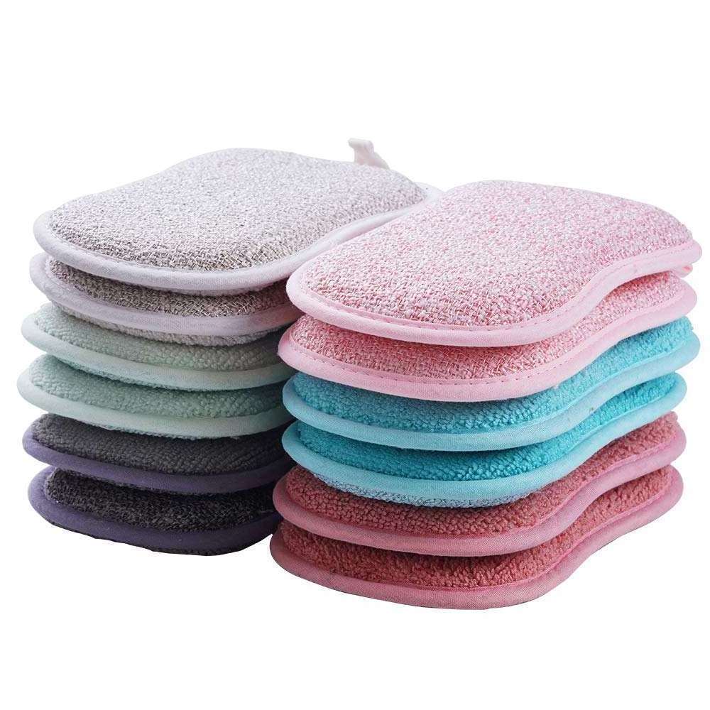 Manufacturer's direct sales daily necessities double-sided sponge absorbent kitchen cloth, dishwashing brush, pot, magic tool