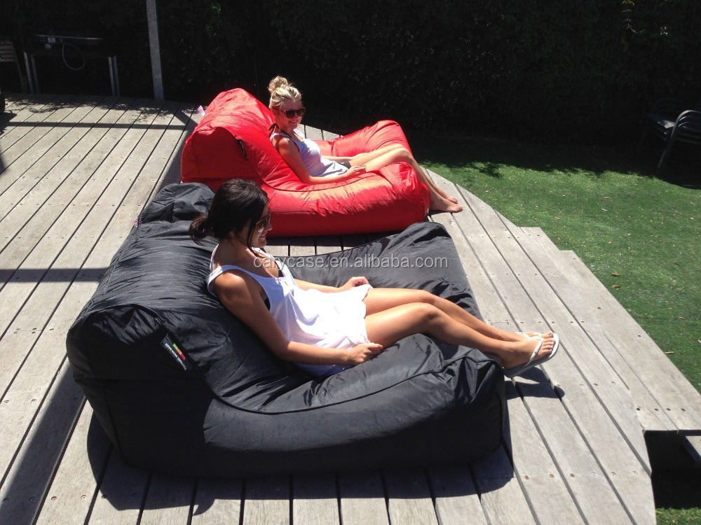 EXTRA WIDE AND COMFORT Outdoor float bean bag, pool side adults beanbags, relax white reading beach chair