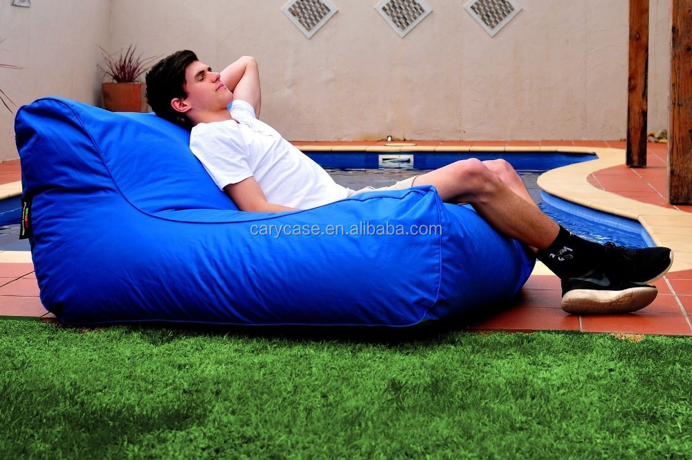 EXTRA WIDE AND COMFORT Outdoor float bean bag, pool side adults beanbags, relax white reading beach chair