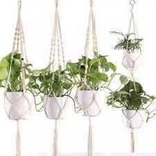 Macrame Plant Hangers Indoor Wall Hanging Planter Basket Flower Pot Holder Boho Home Decor