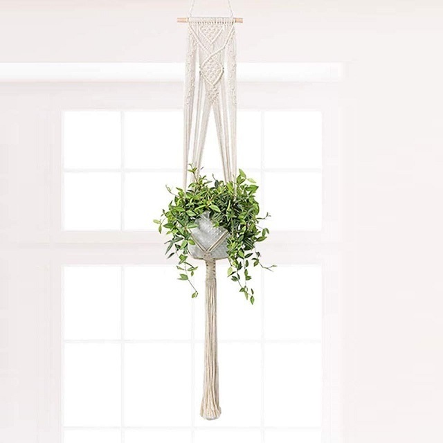 Macrame Plant Hangers Indoor Wall Hanging Planter Basket Flower Pot Holder Boho Home Decor