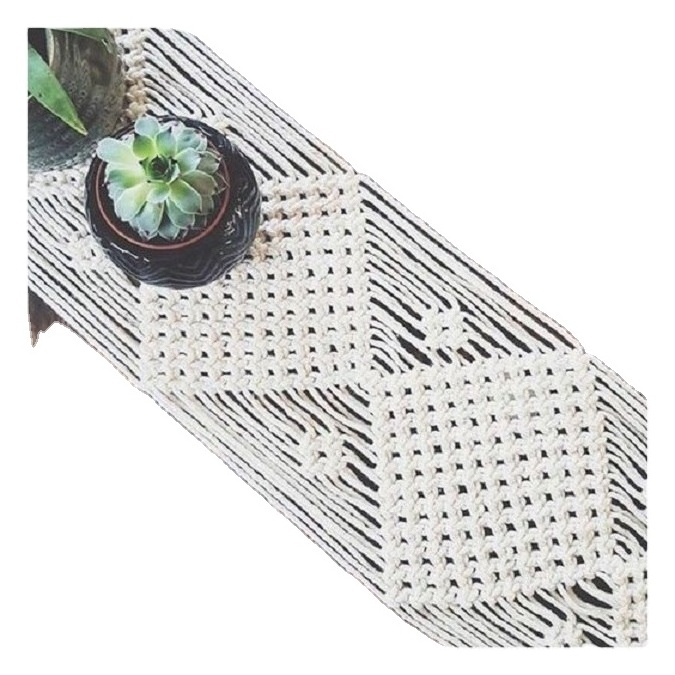 Handmade Macrame Table Runner Manufacturer Supplier from India