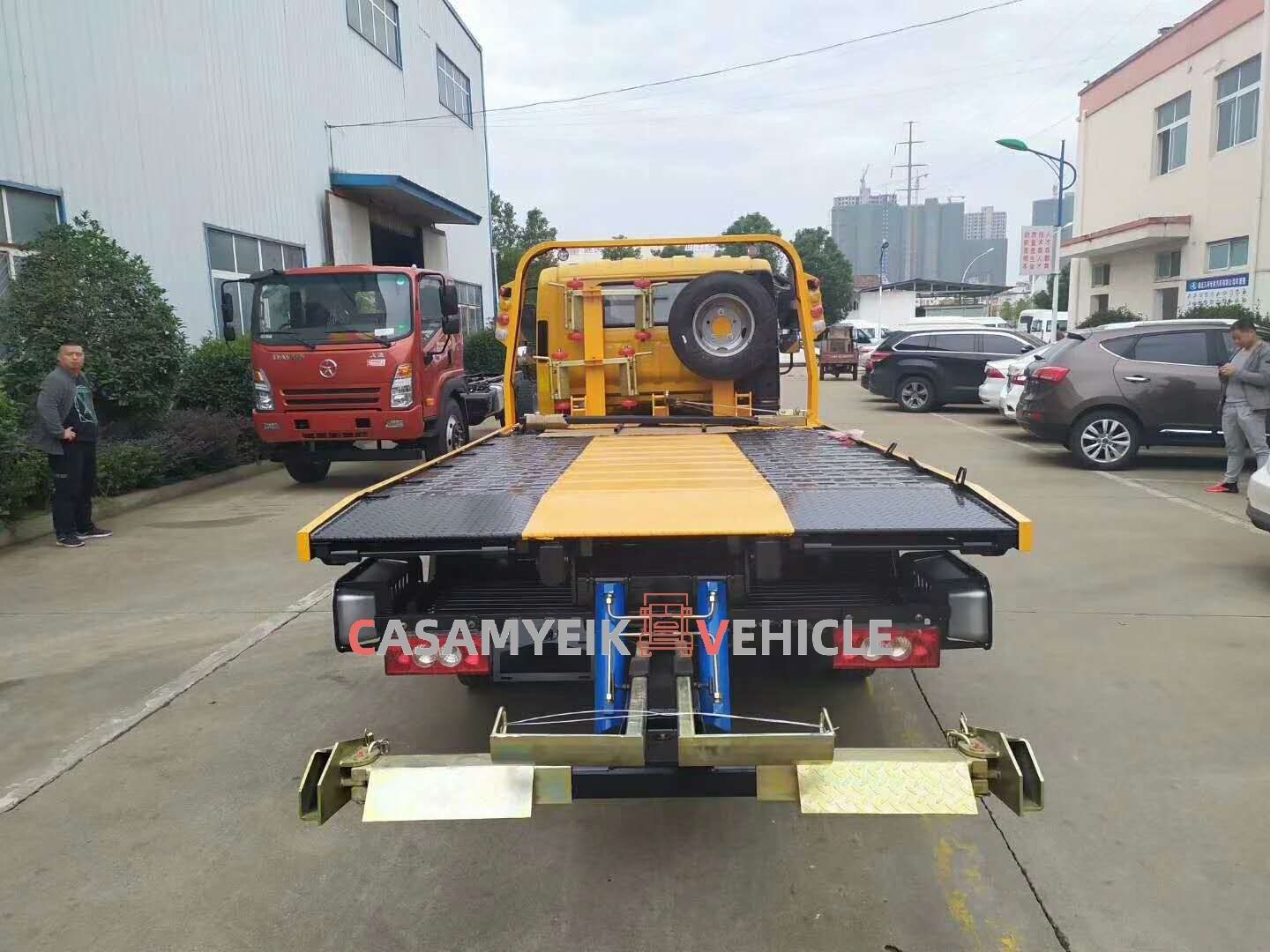 Foton IZUSU HOWO 3ton multifunction plat form light duty flatbed wrecker tow truck