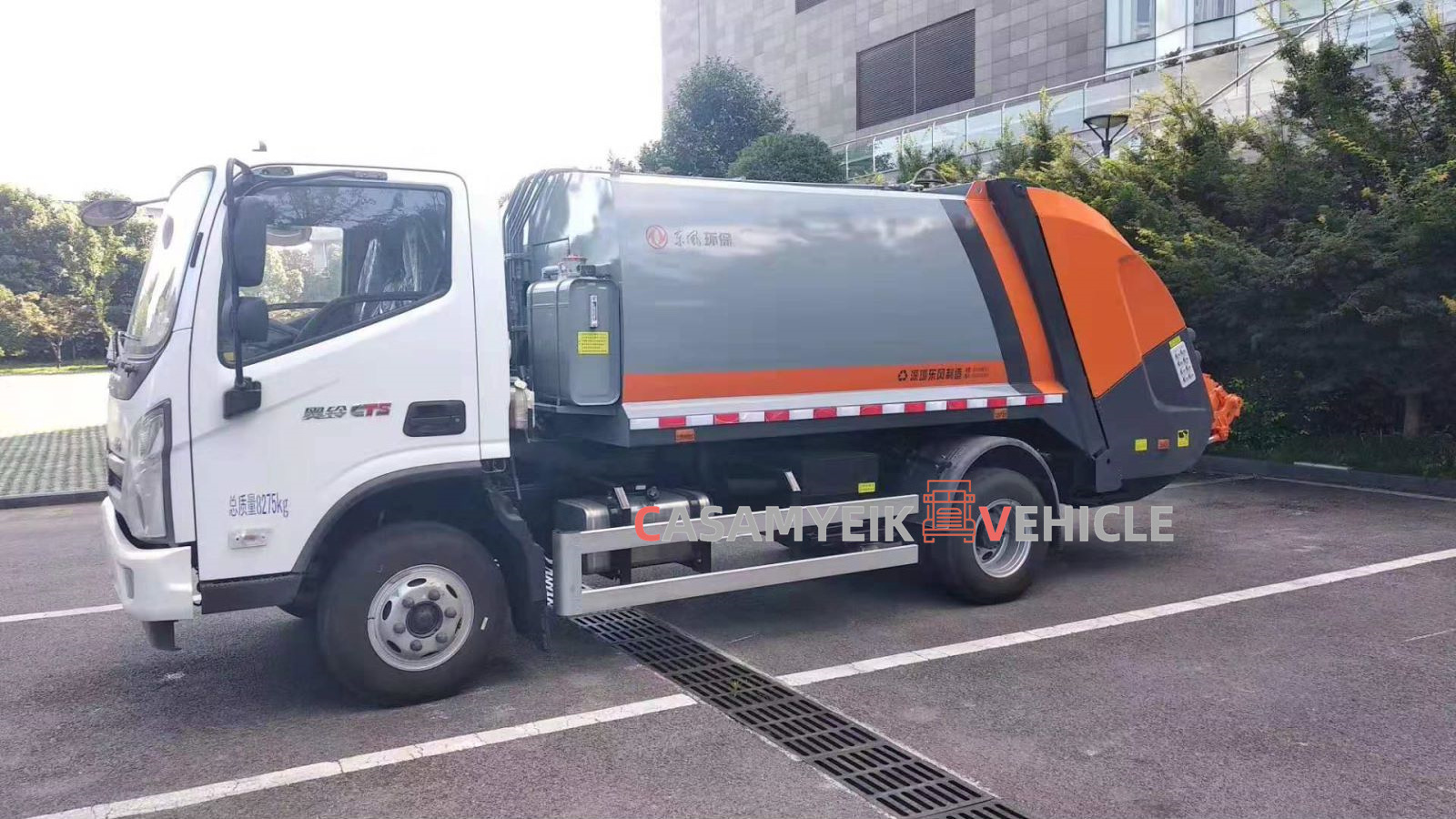 Hot sale good quality 4x2 Foton Aumark 5tons mini waste compactor garbage truck