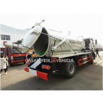 New style 12 cubic meters Vacuum suction Sewage Truck Fecal Suction Sewer Cleaning Truck With Good Price