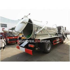 New style 12 cubic meters Vacuum suction Sewage Truck Fecal Suction Sewer Cleaning Truck With Good Price