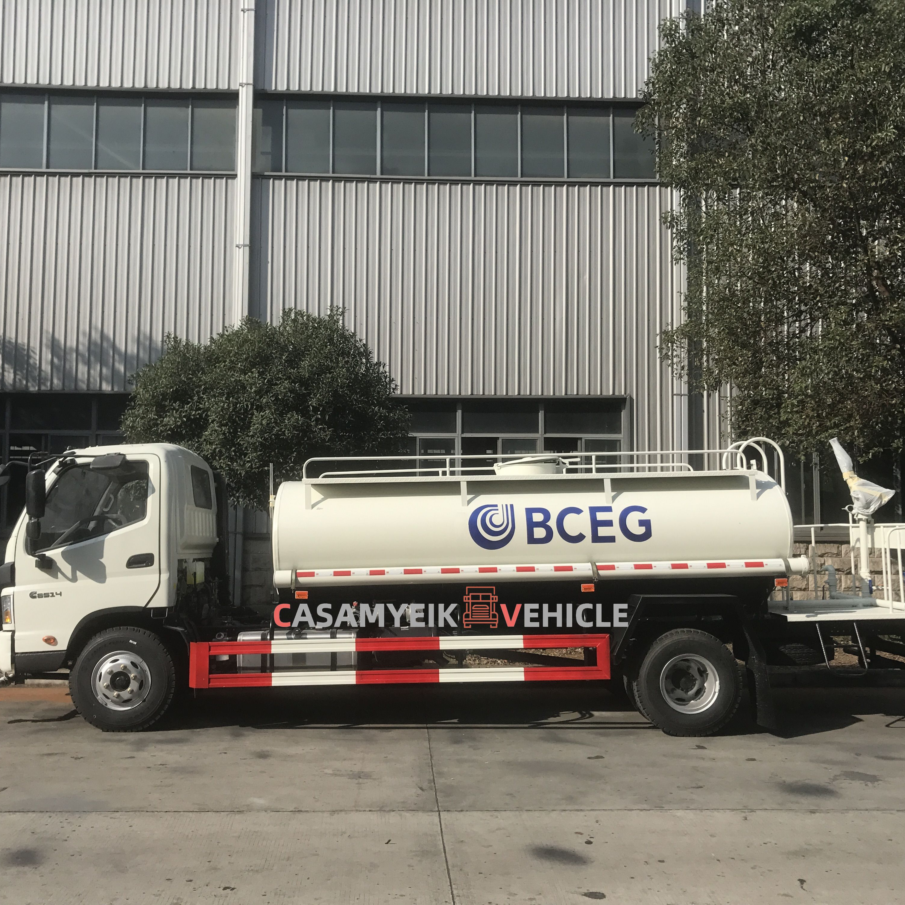 Best price FOTON Euro 3 5000L water tank truck with stainless steel gallon sprinkler spray